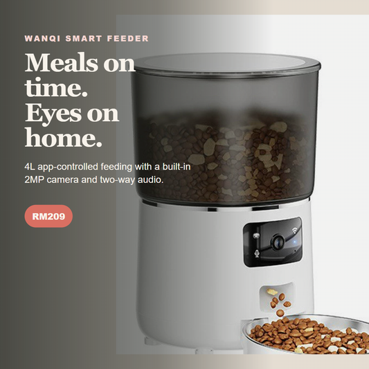 WANQI 4L Smart Camera Pet Feeder