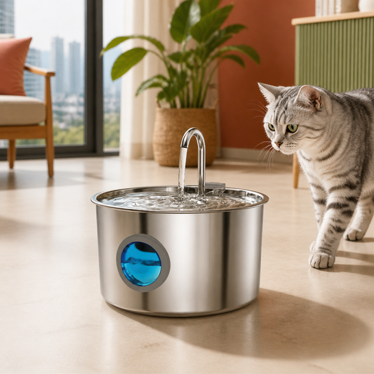 WANQI TY10 3.2L Stainless Steel Cat Water Fountain